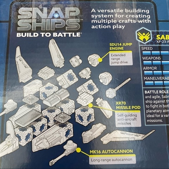 Snap Ships Build to Battle Sabre XF-23 Interceptor 3 Builds in 1 - Picture 9 of 9